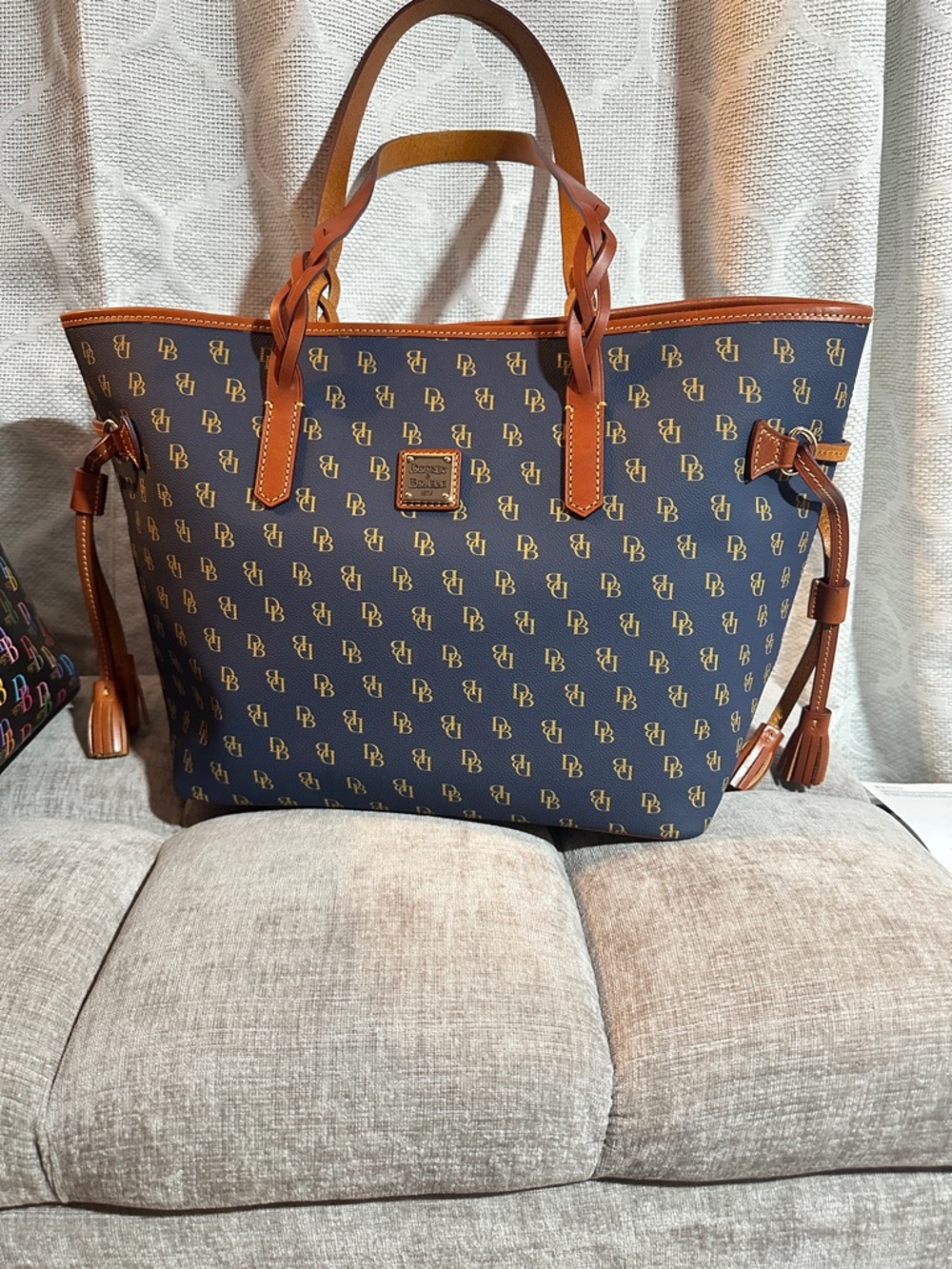 Dooney & Bourke Gretta Bailey Tote Navy